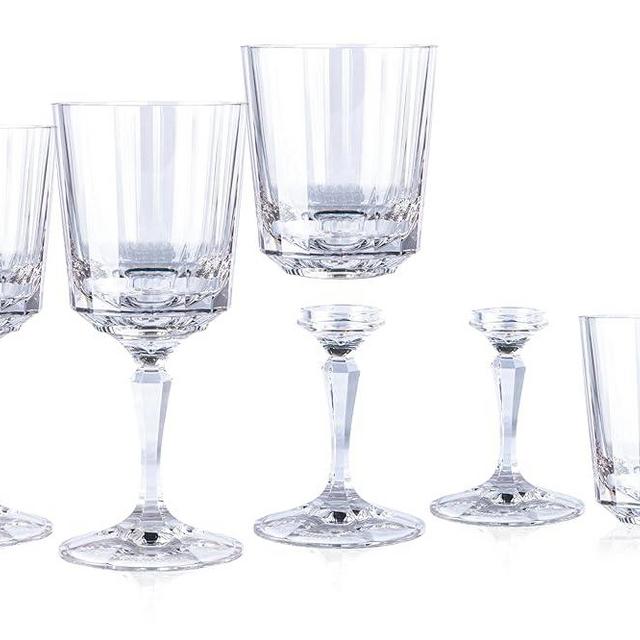 CONNECTWARE 10 oz Reusable Fine Lines Wine Glass, Detachable Stem, Cocktail Glass and Whiskey Tumbler., Clear, WD-3001CBECO
