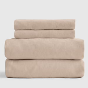 Organic Brushed Cotton Sheet Set - Toffee, Queen