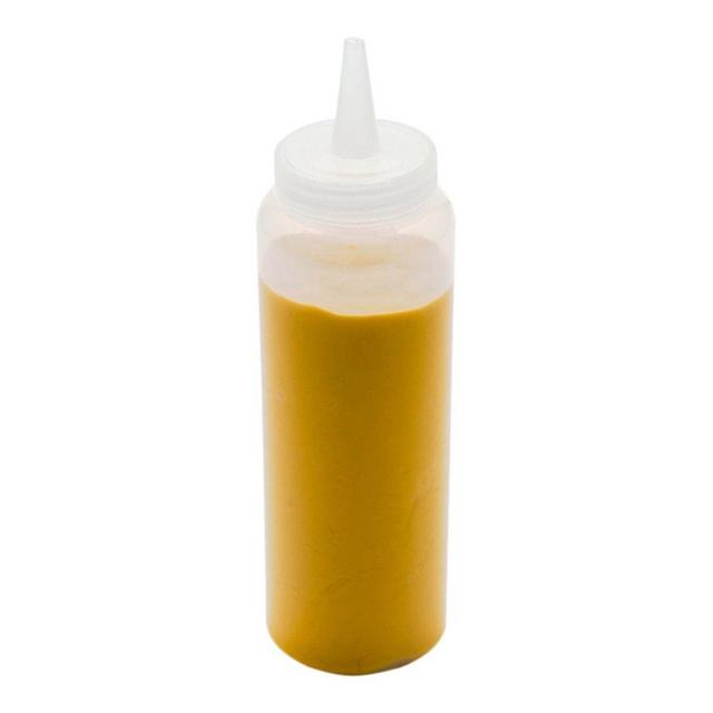 Restaurantware 8 Ounce Squeeze Bottle, 1 With Lid - Precison Dispensing Tip, Flexible, Clear Plastic Squeeze Bottle For Sauces, Spreads, Or Condiments