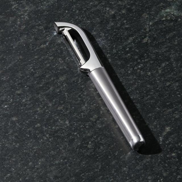 Crate & Barrel Brushed Stainless Steel Peeler