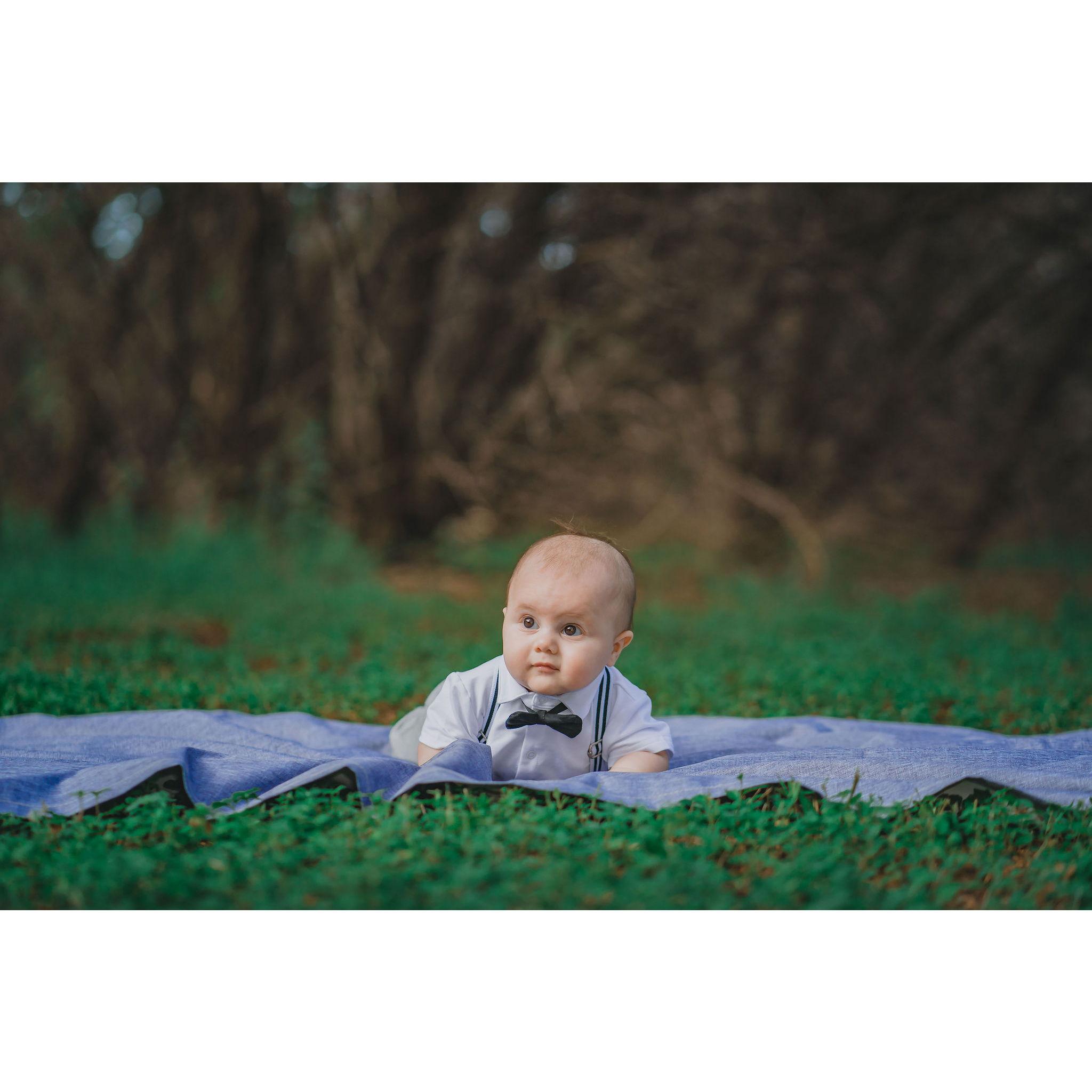 Baby Michael winning first place for cutest baby
