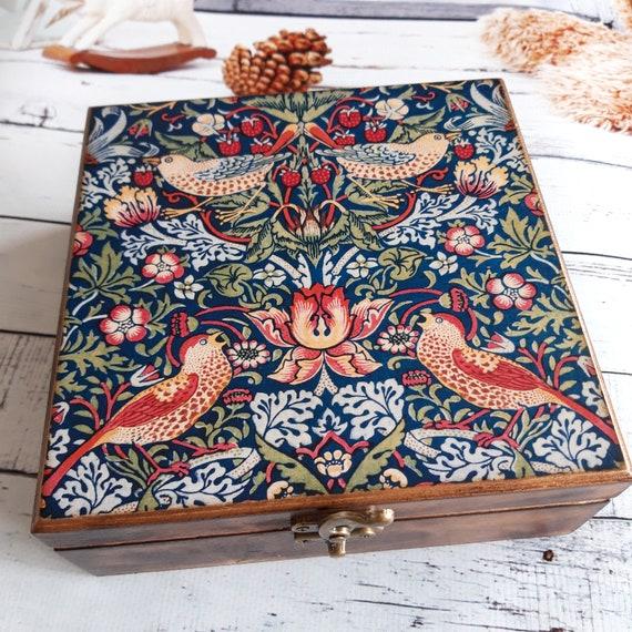 William Morris wooden tea box