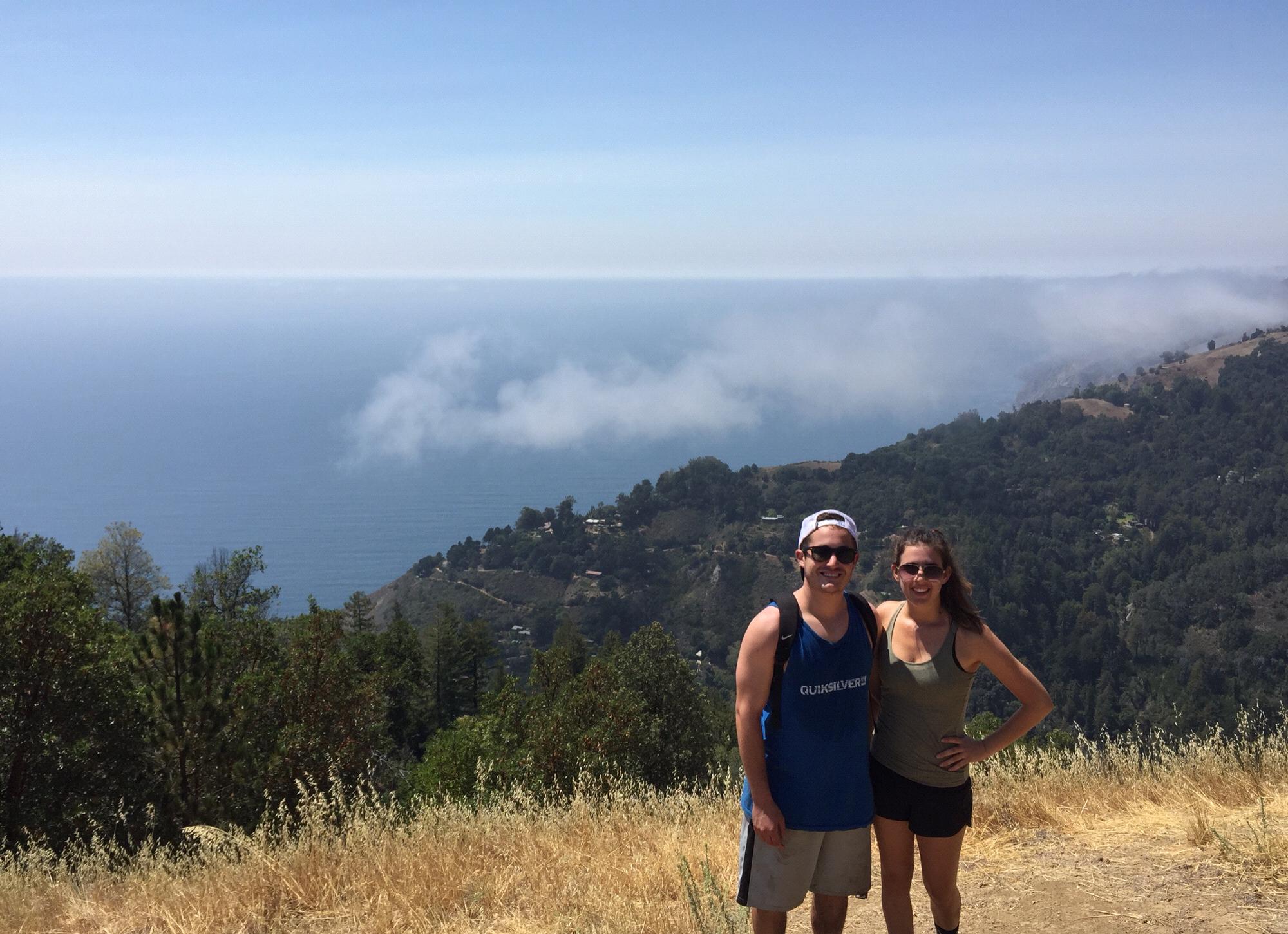 Hiking in Big Sur in 2015. One of our favorite places!