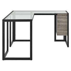 Linexa L Desk - Rustic/Black - Room & Joy