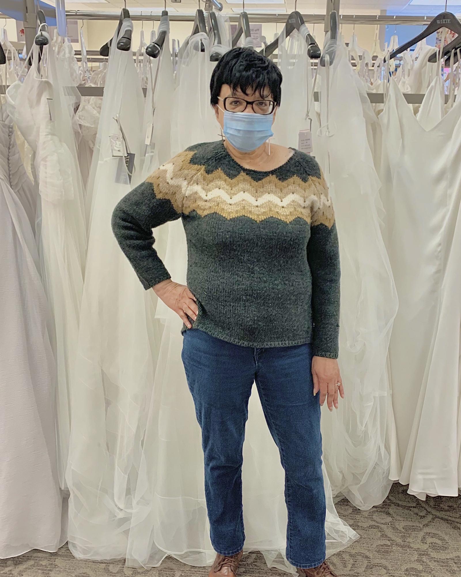 My devoted mother let nothing deter her from finding my gown!