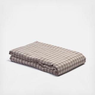 Gingham Linen Flat Sheet