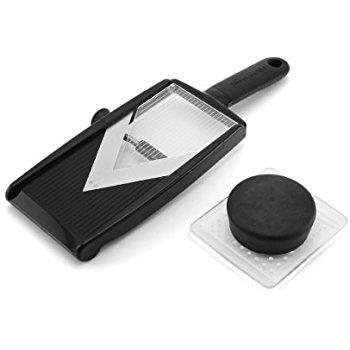 KitchenAid Adjustable Hand-Held V-Blade Mandoline Slicer, Black