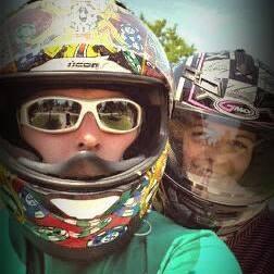 Our first motorcycle ride together; one of our favorite summer adventures!