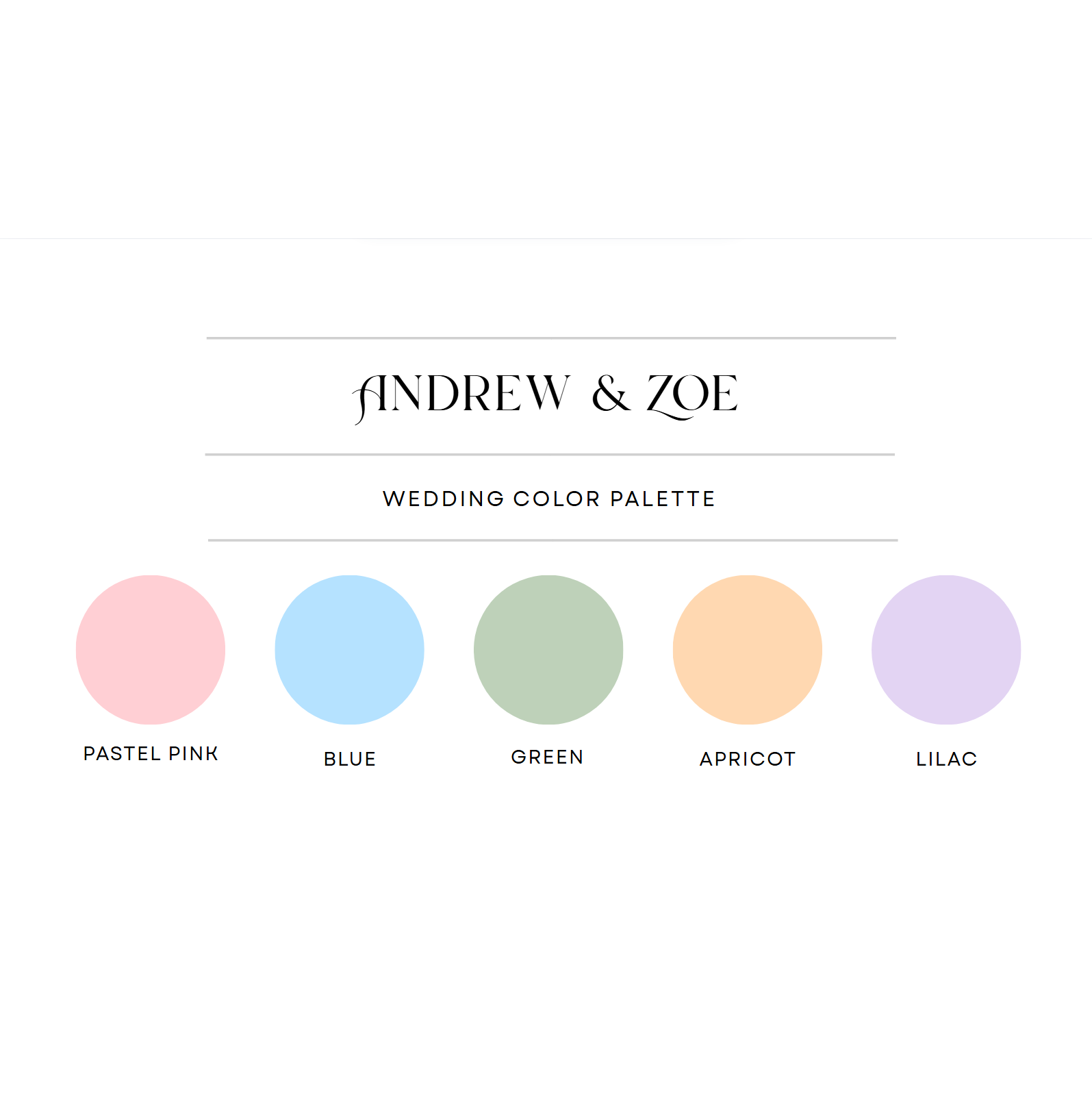 If you would like to match us and need color inspiration, here are our wedding colors!