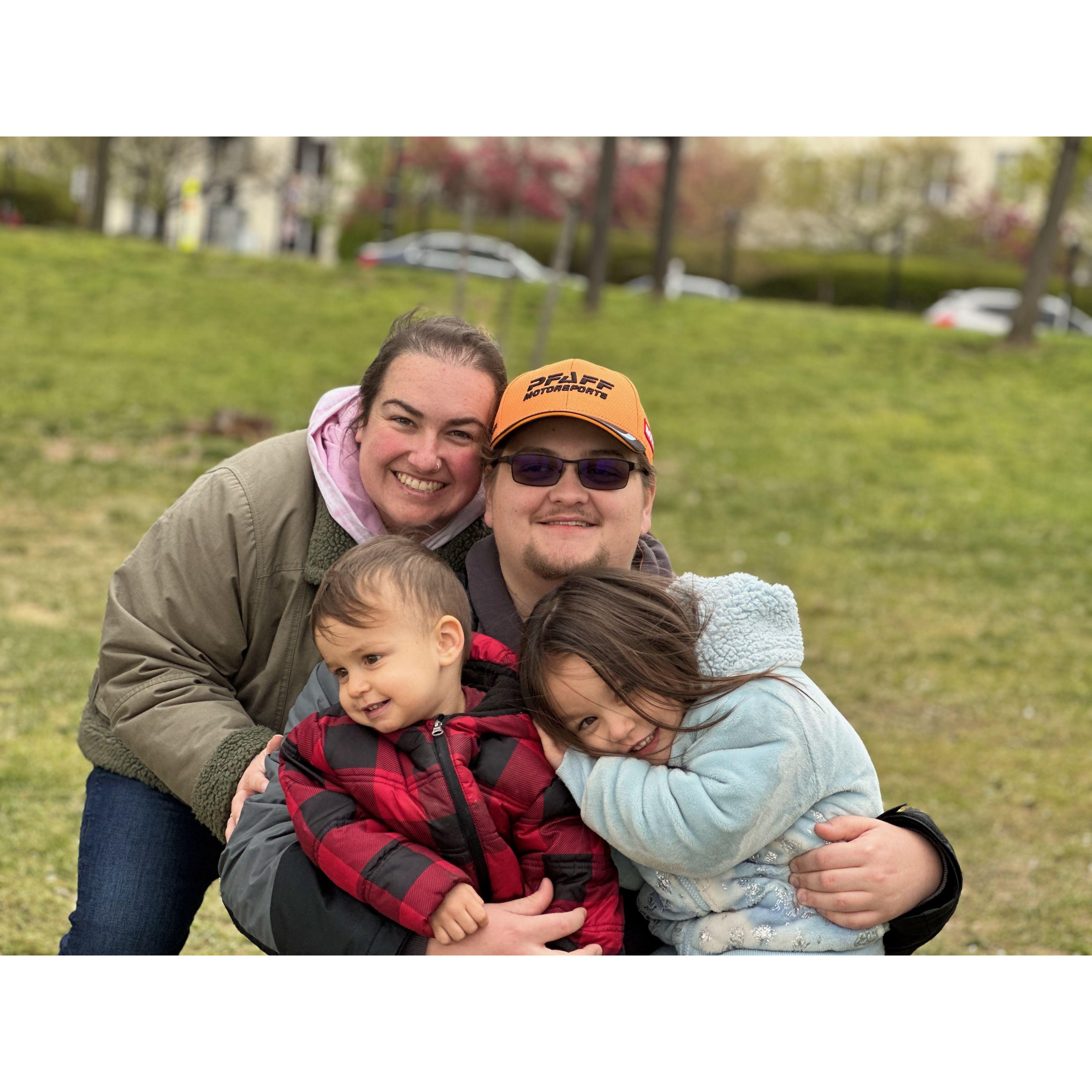 With my niece and nephew in DC
