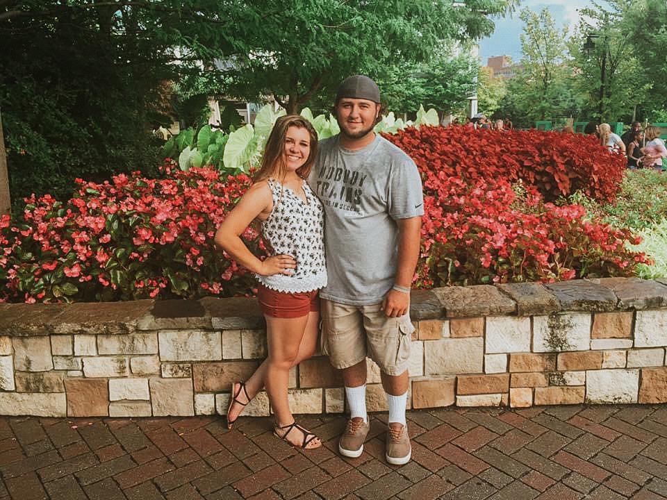 Our first picture as an "official" couple.
