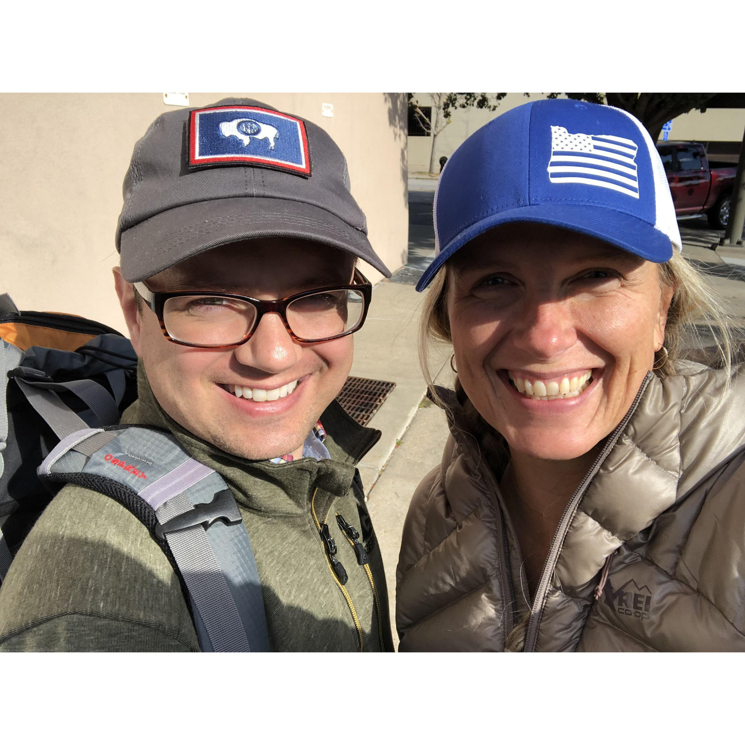We survived our first camping trip together.  Despite the loud geese, it was a success!