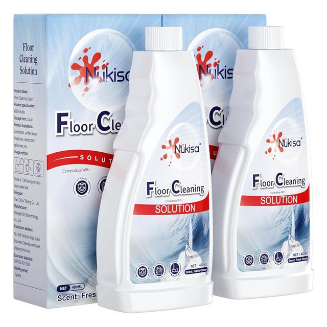 Nukisa Fresh Ocean Scent Floor Cleaning Solution Compatible With Roborock Robot Vacuum And Mop Cleaner， Deep Cleans For Multiple Hard Floors, Suitable With All Robot Vacuums With Mopping (2)
