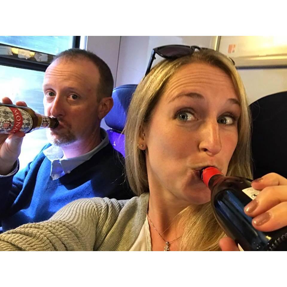 On the train from Monaco back to Nice.