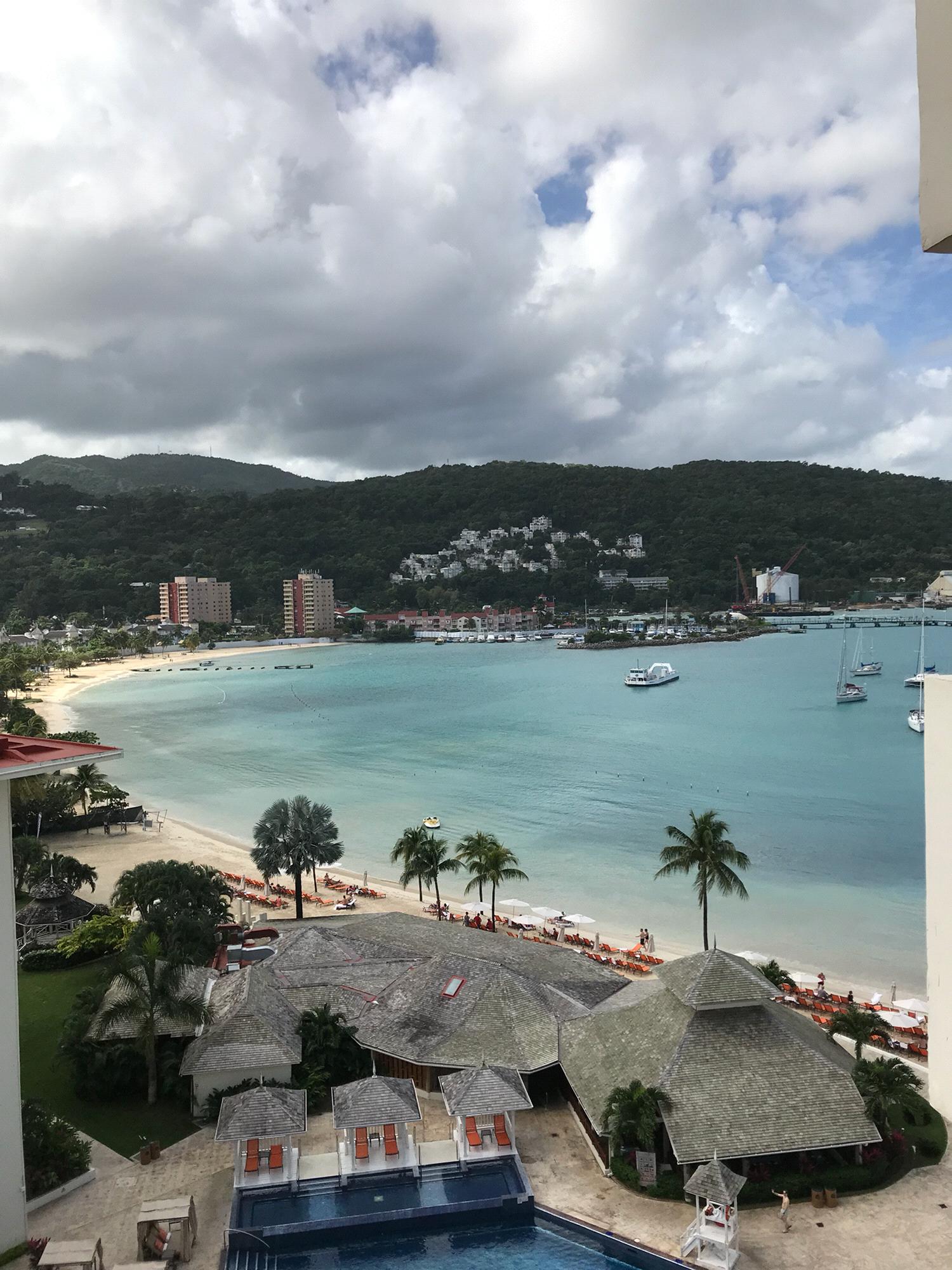 View from the hotel tower hallway