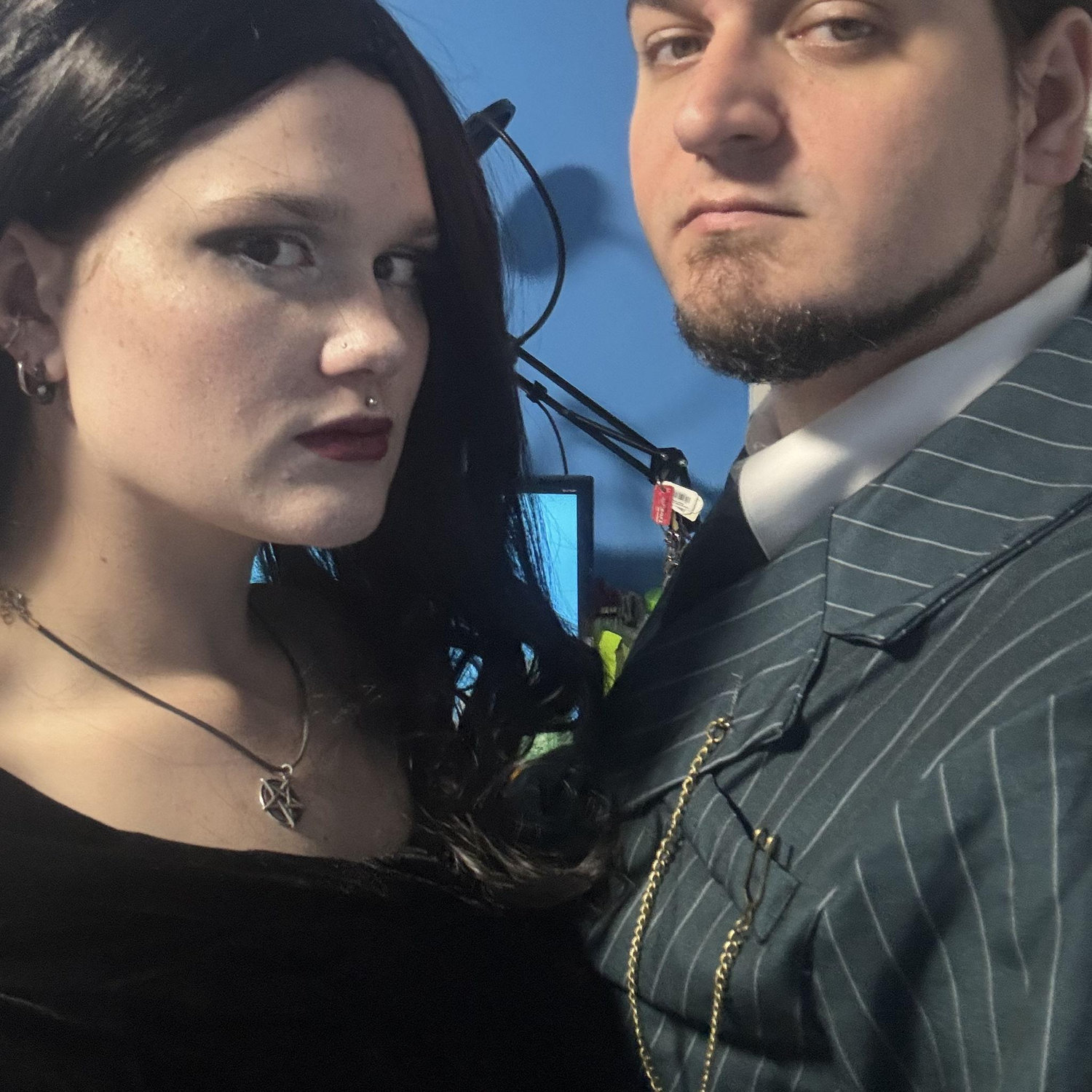 Morticia and Gomez Addams for Halloween 2024