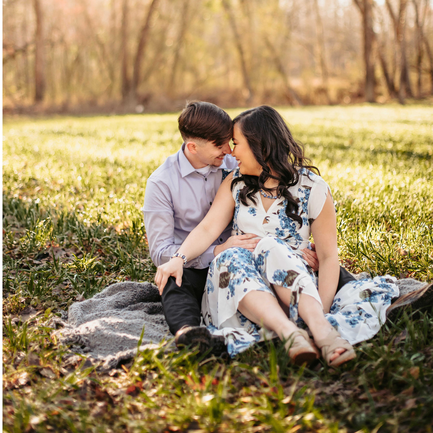 Engagement photos in Columbiana on the Crumpton Quail Farm