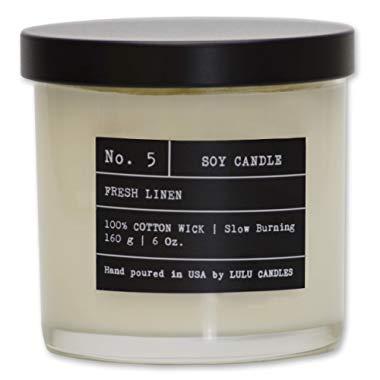 Fresh Linen | Luxury Scented Soy Candles | Hand Poured in The USA | Highly Scented & Long Lasting | 170 g