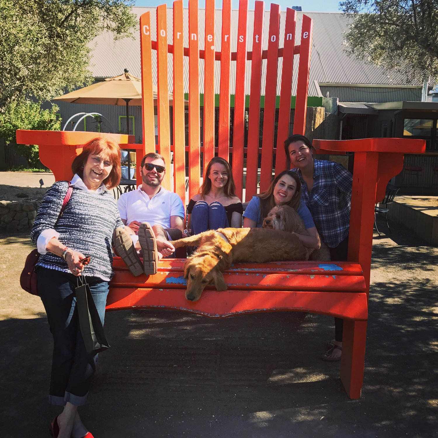 fooling around in Sonoma with pals!