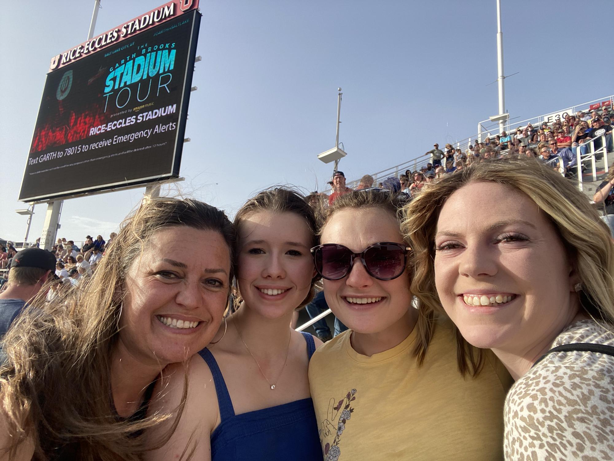 Taking some of the daughters to Garth Brooks