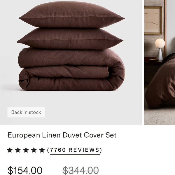 European Linen Sheet Set - King