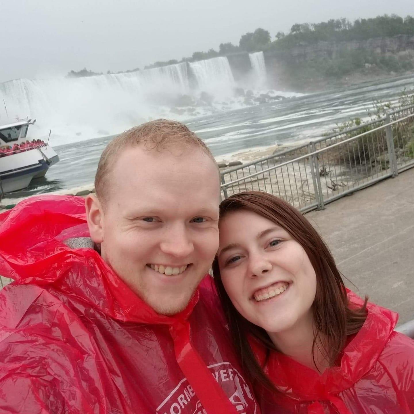 Niagara Falls, Canada. 
Our first vacation together!