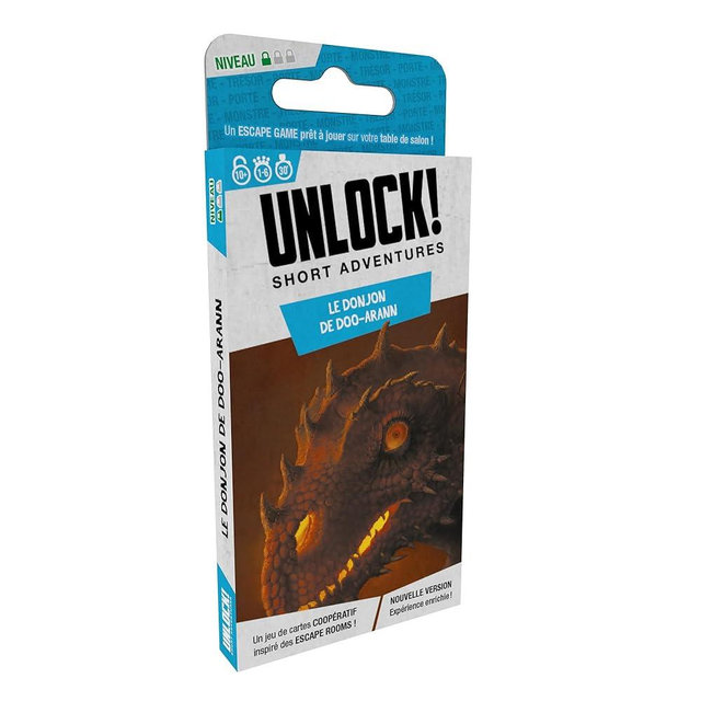 UNLOCK! Short Adventures 4: Doo Arann's Dungeon - Immersive Escape Room Card Game for Kids and Adults, Ages 10+, 1-6 Players, 30 Minute Playtime, Made by Space Cowboys