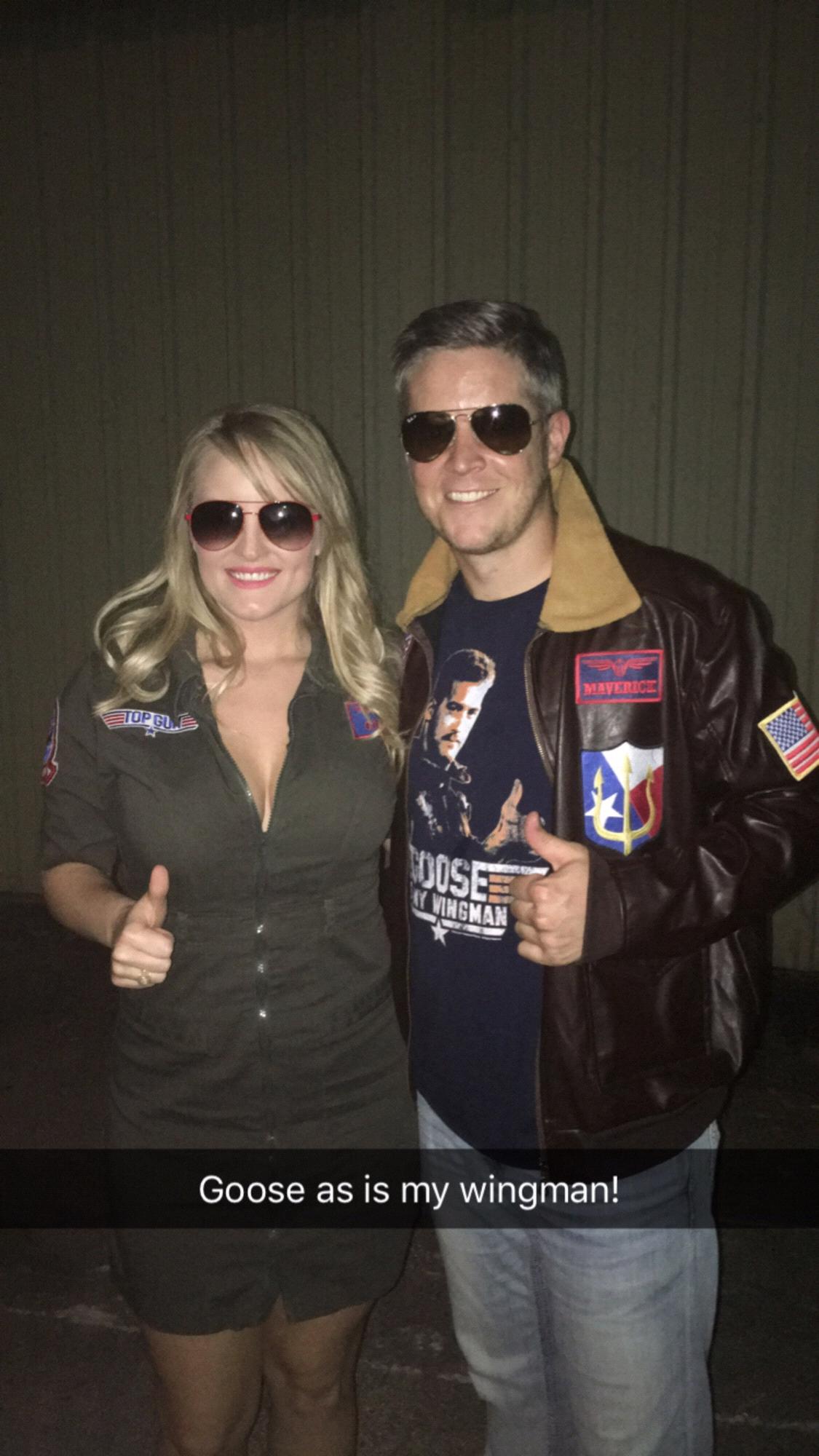 He's the Maverick to my Goose! This was our first Halloween together.