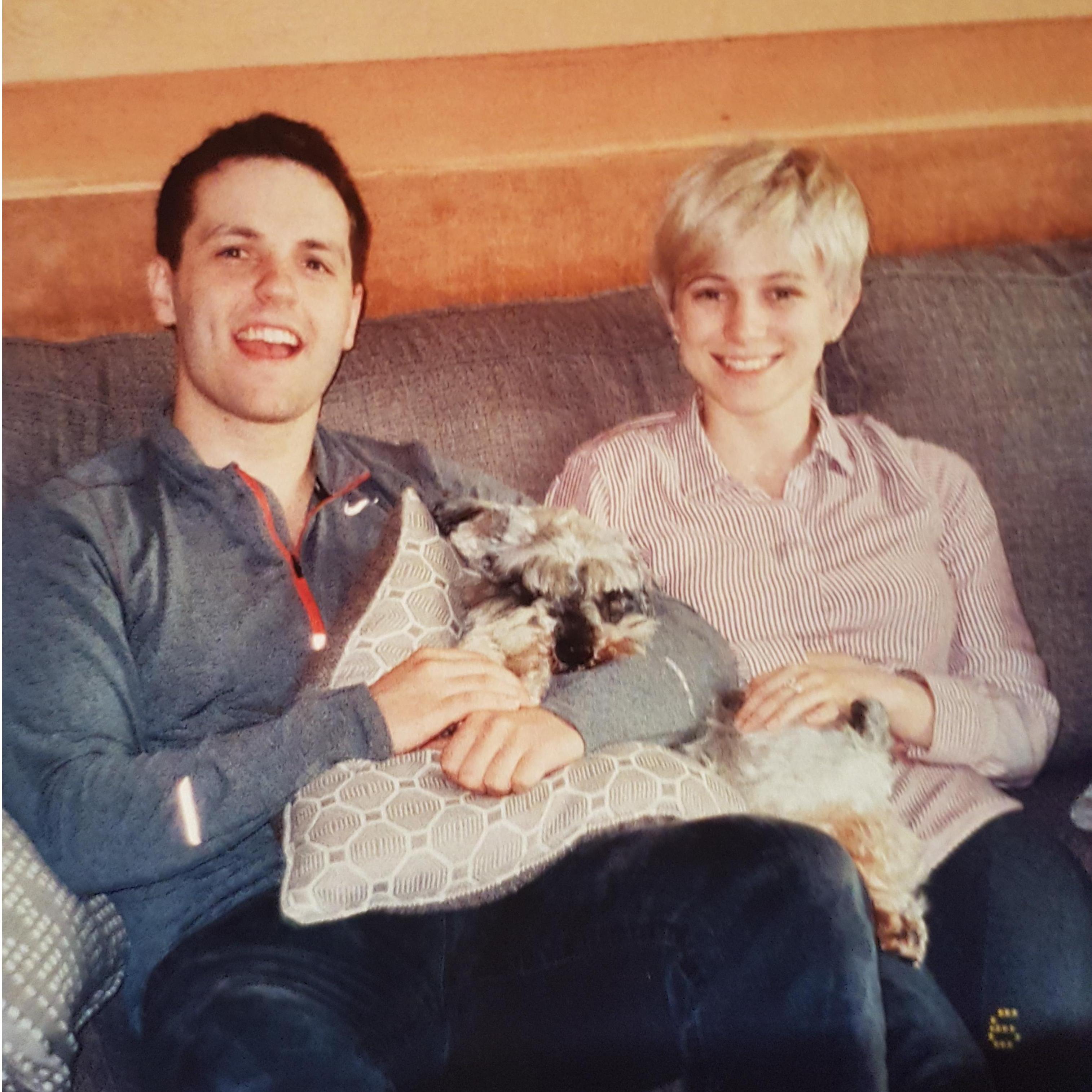 A favourite pic of us, it's on our fridge.
