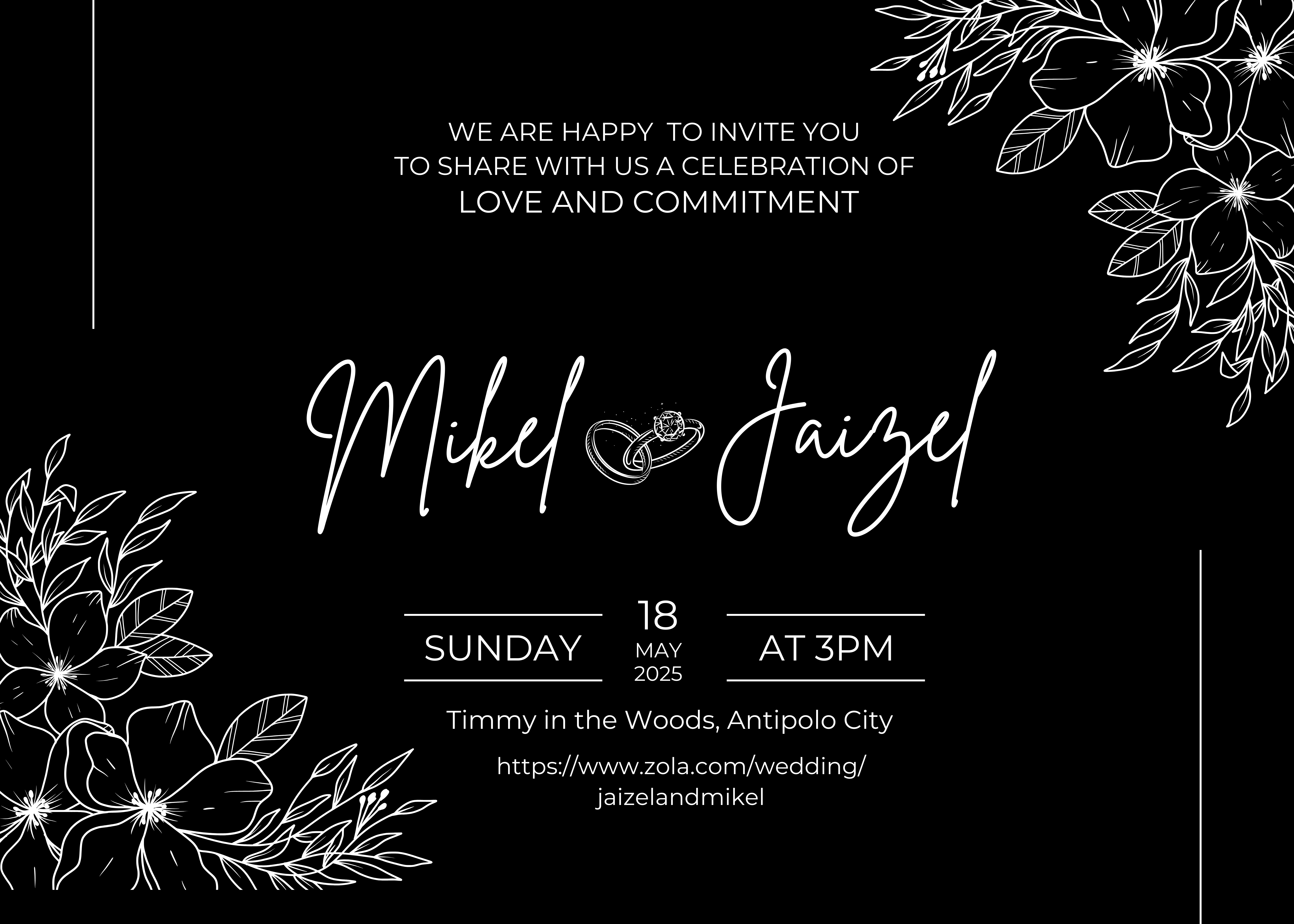 The Wedding Website of Jaizel Diane Josephine Jose and Mikel Keem Leñida