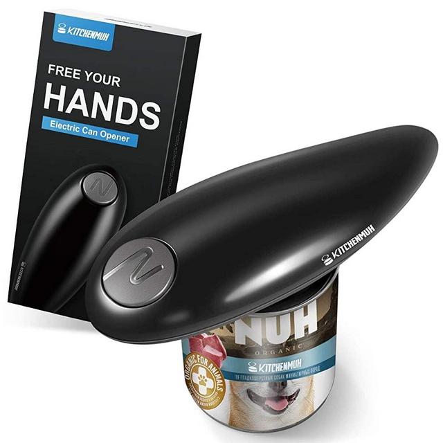 Electric Can Opener, Safe Smooth No Sharp Edges Can Opener for Almost Size Can, Best Gift for Women, Senior with Arthritis, Fits Perfect in Drawer