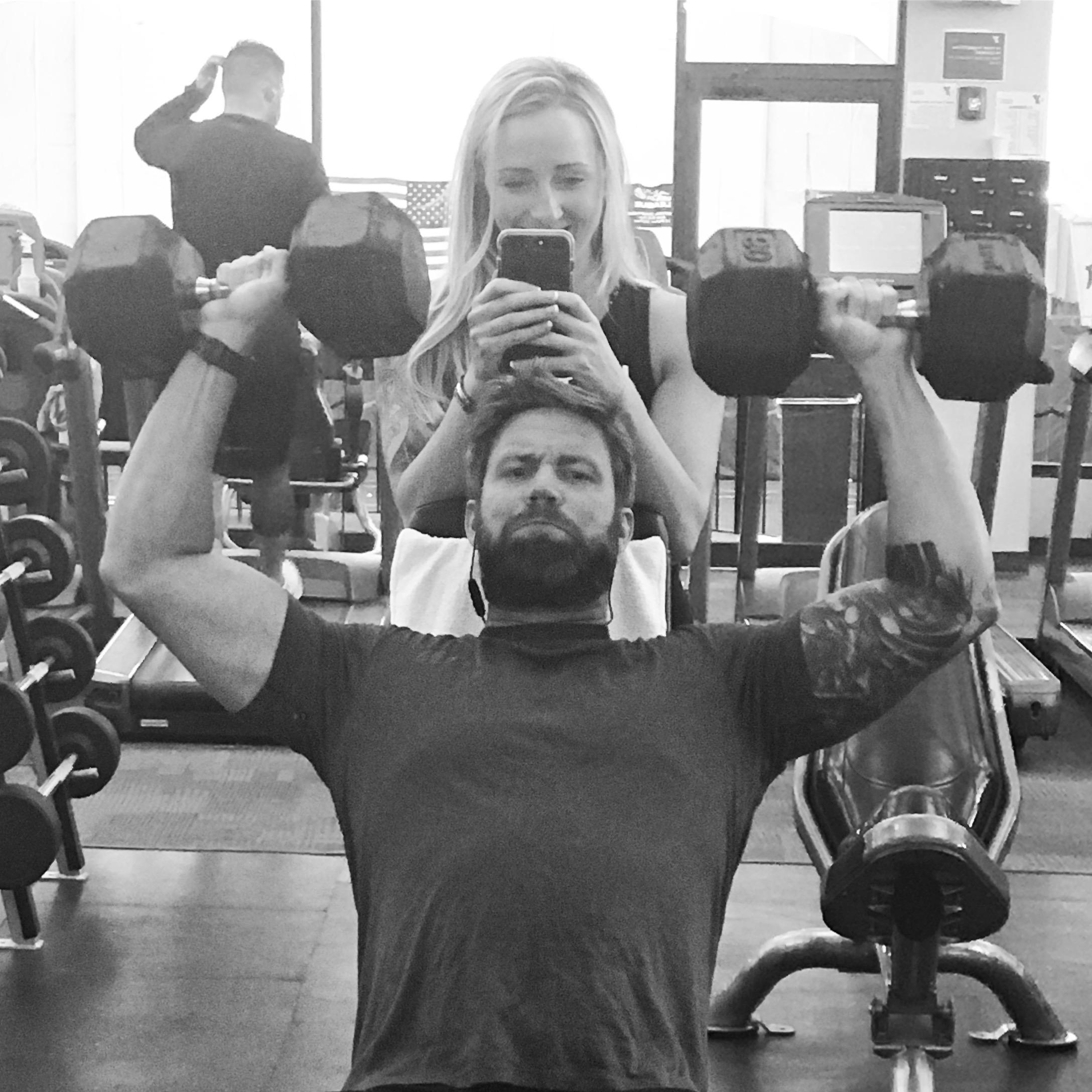 They bonded over working out!