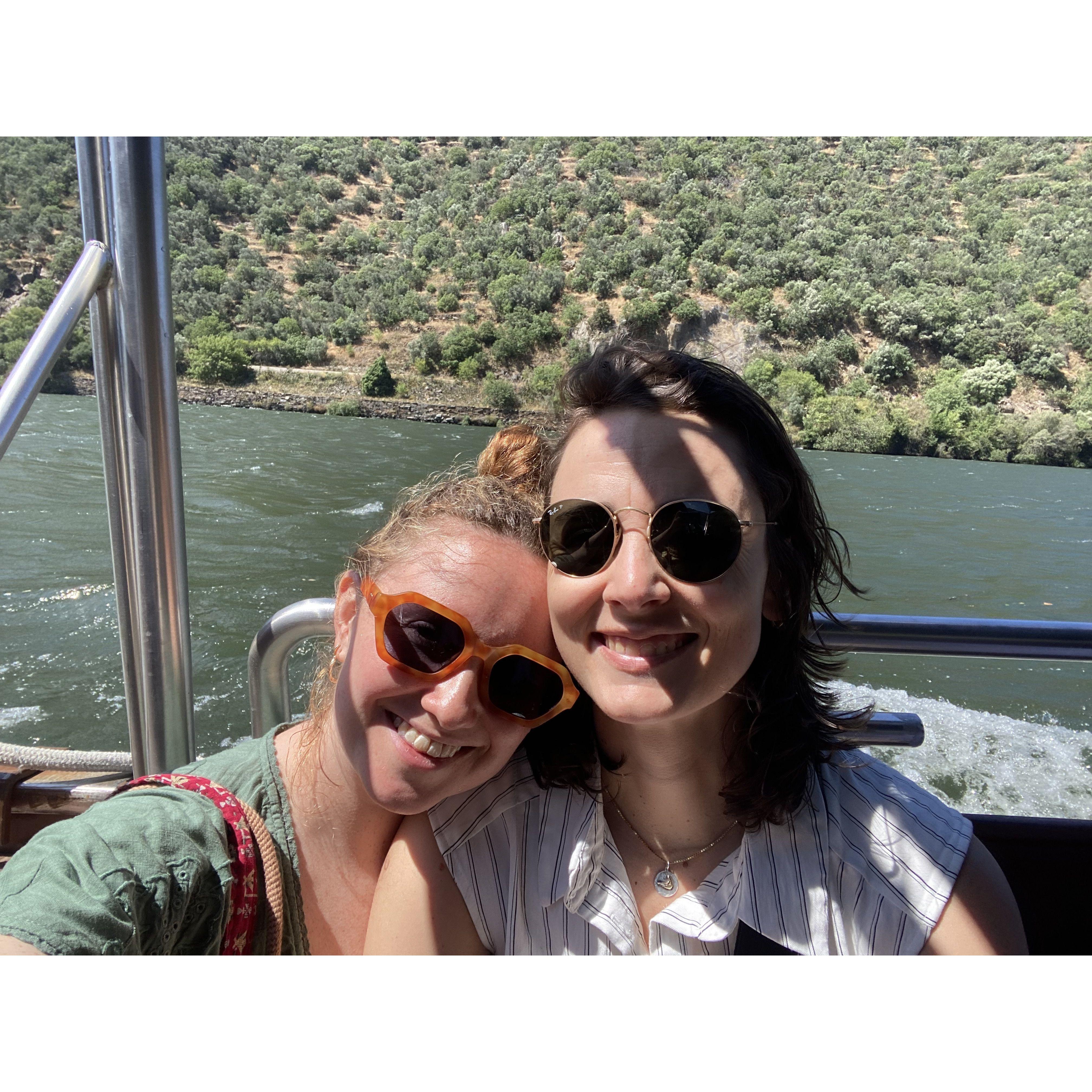 Our first international trip together! Taken in the Duoro Valley, Portugal.