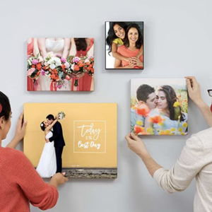 Wedding Day Photo Framed Canvas Print