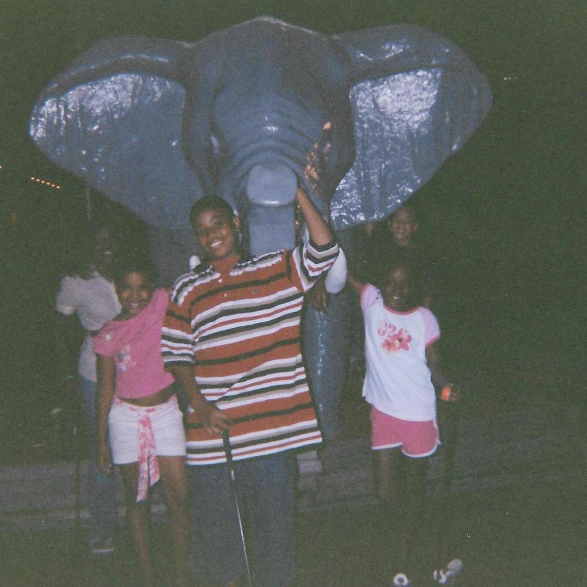 The kids at Disney World