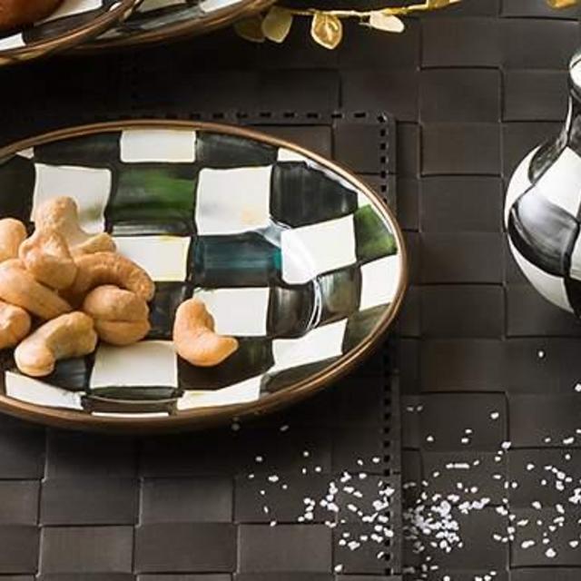 Courtly Check Enamel Salt & Pepper Shakers