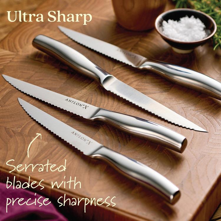 nyalon Anolon, X Steak 4-Piece Knife Set | Zola