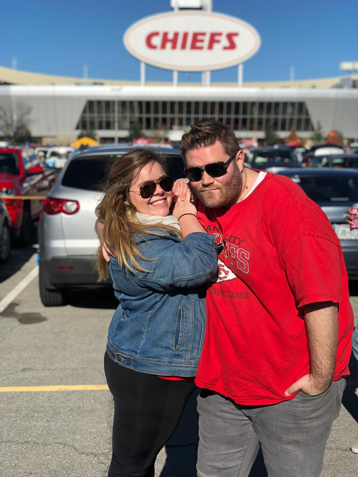 Luke is from Kansas, so we like the Chiefs!