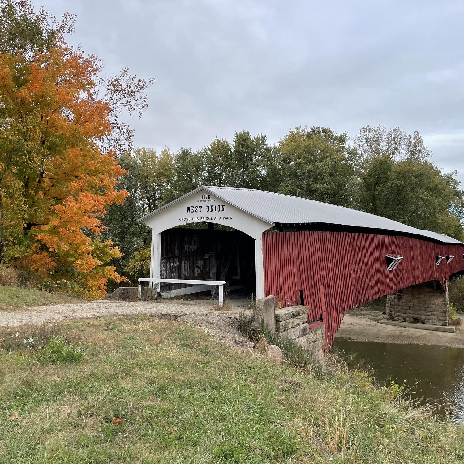 The covered bridge where Evan asked Mariana to be his girlfriend!