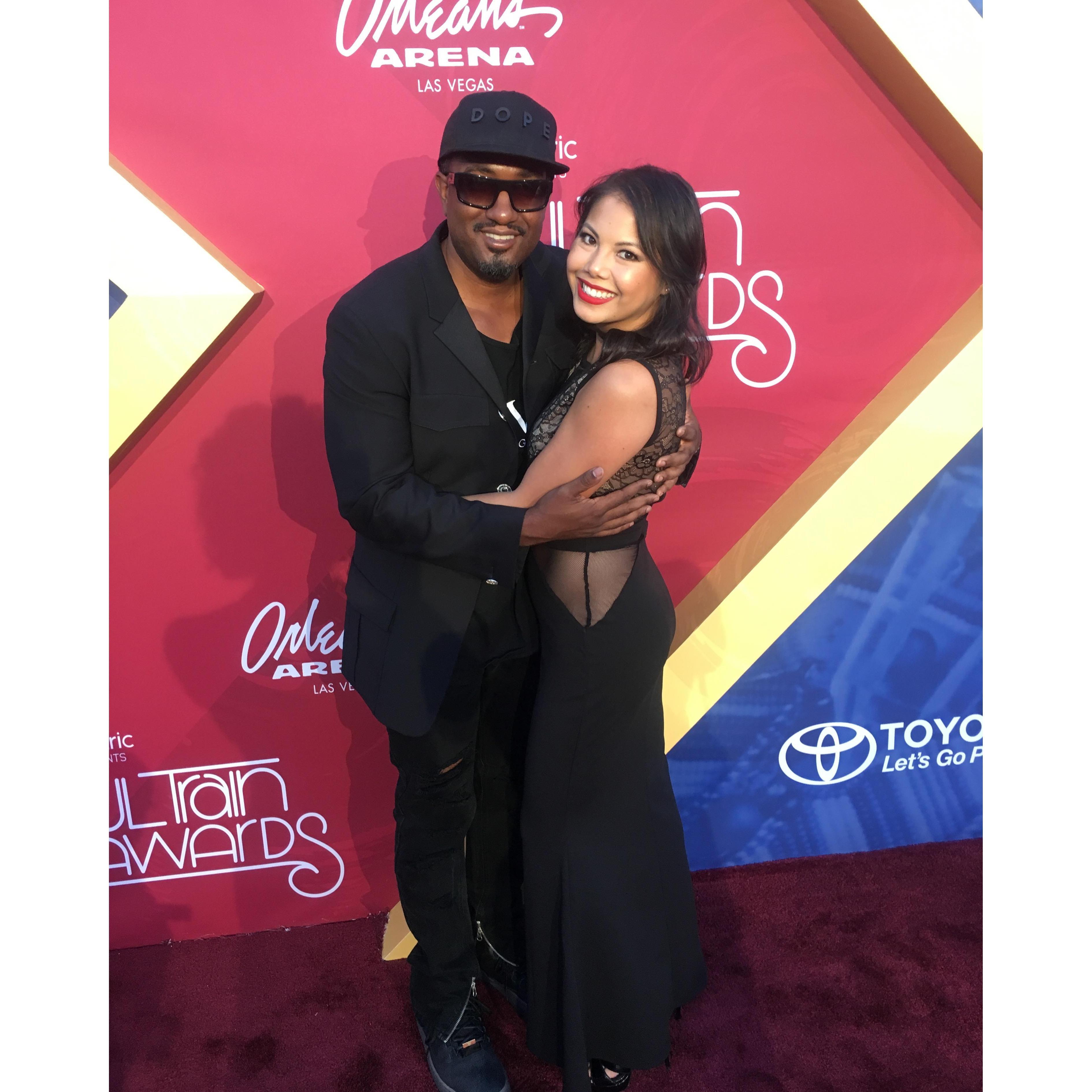 At the Soul Train awards for J's nomination!