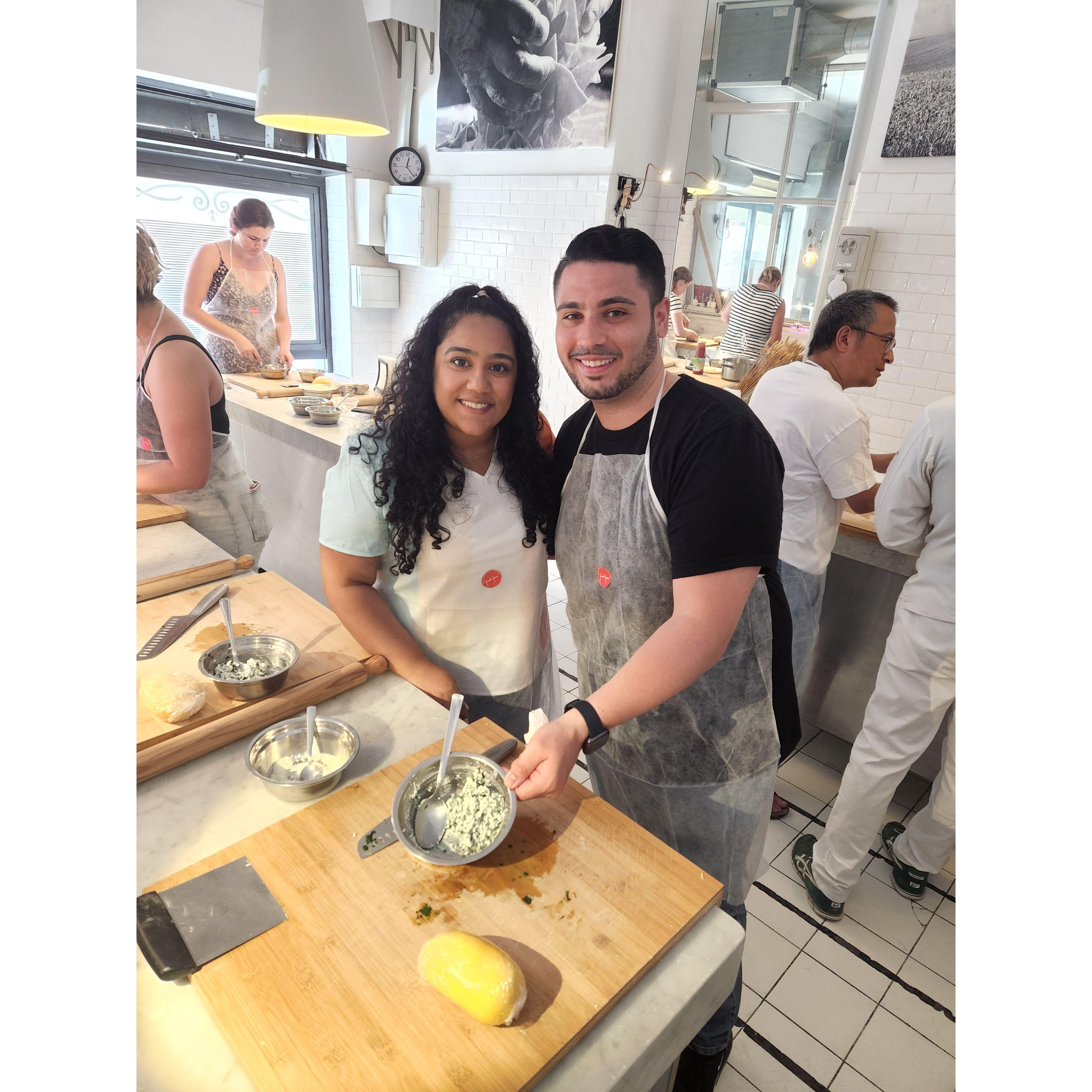 Anthony chef'n it up.