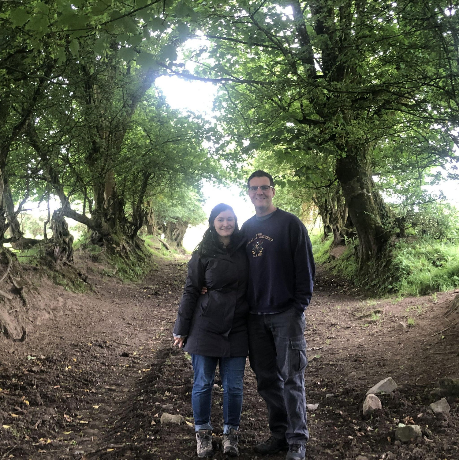 Visiting Kate's family in Ireland.