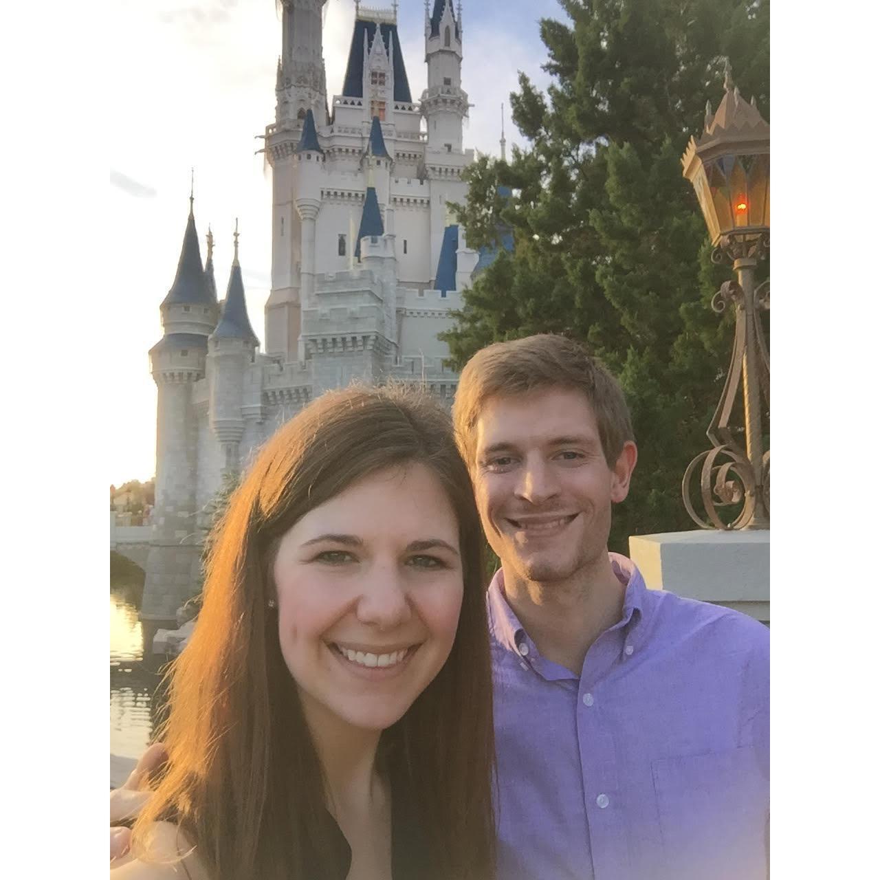 This picture was taken right before Scott proposed!