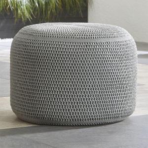 Grey Outdoor Pouf