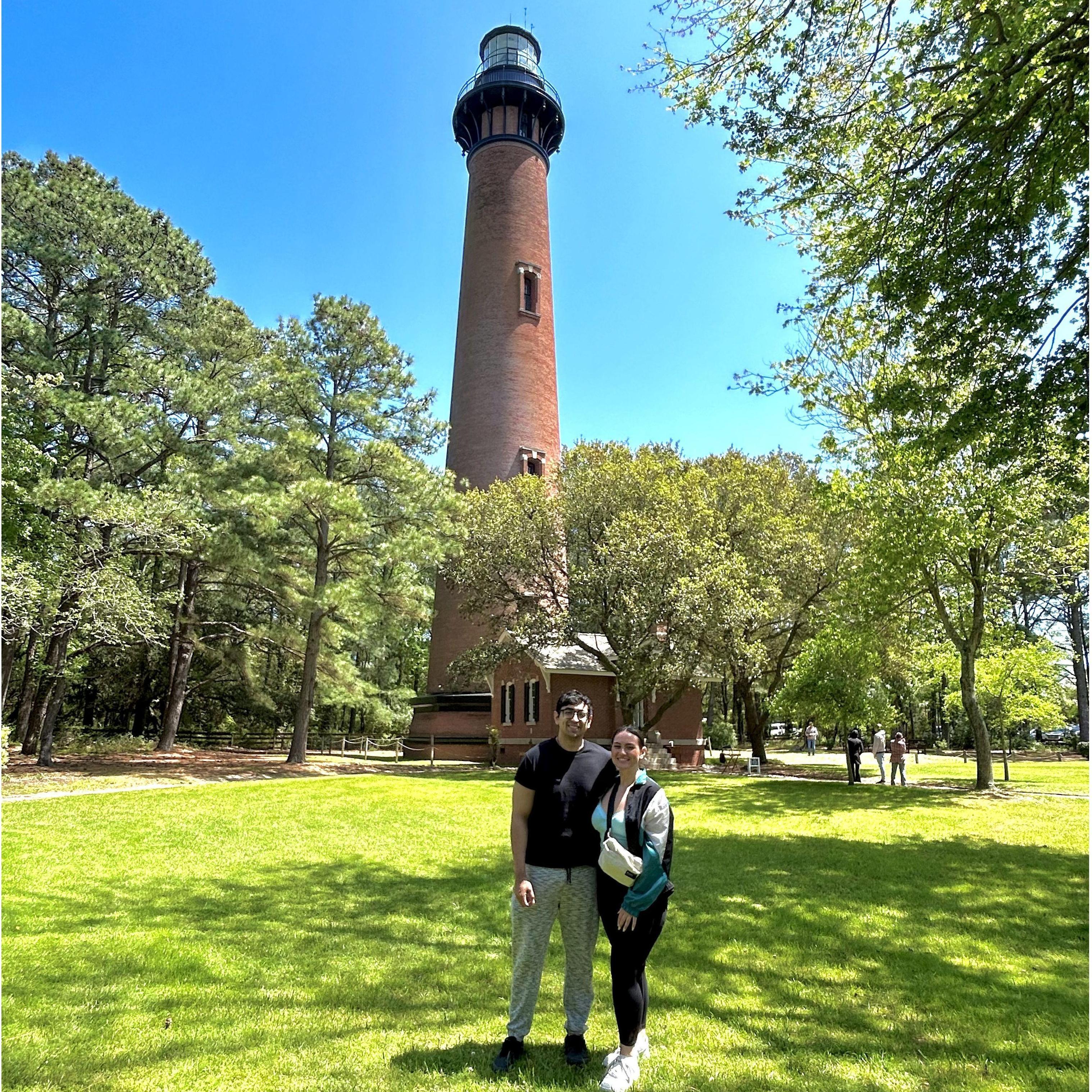 At our first stop in OBX, we visited (and climbed!) the Currituck Lighthouse.