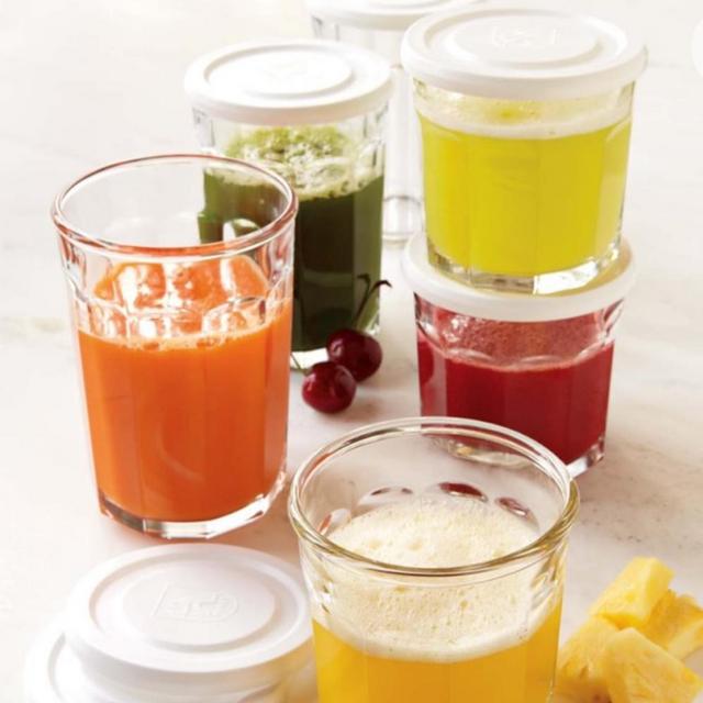Working Glasses with Lids, Set of 4, 14 oz.