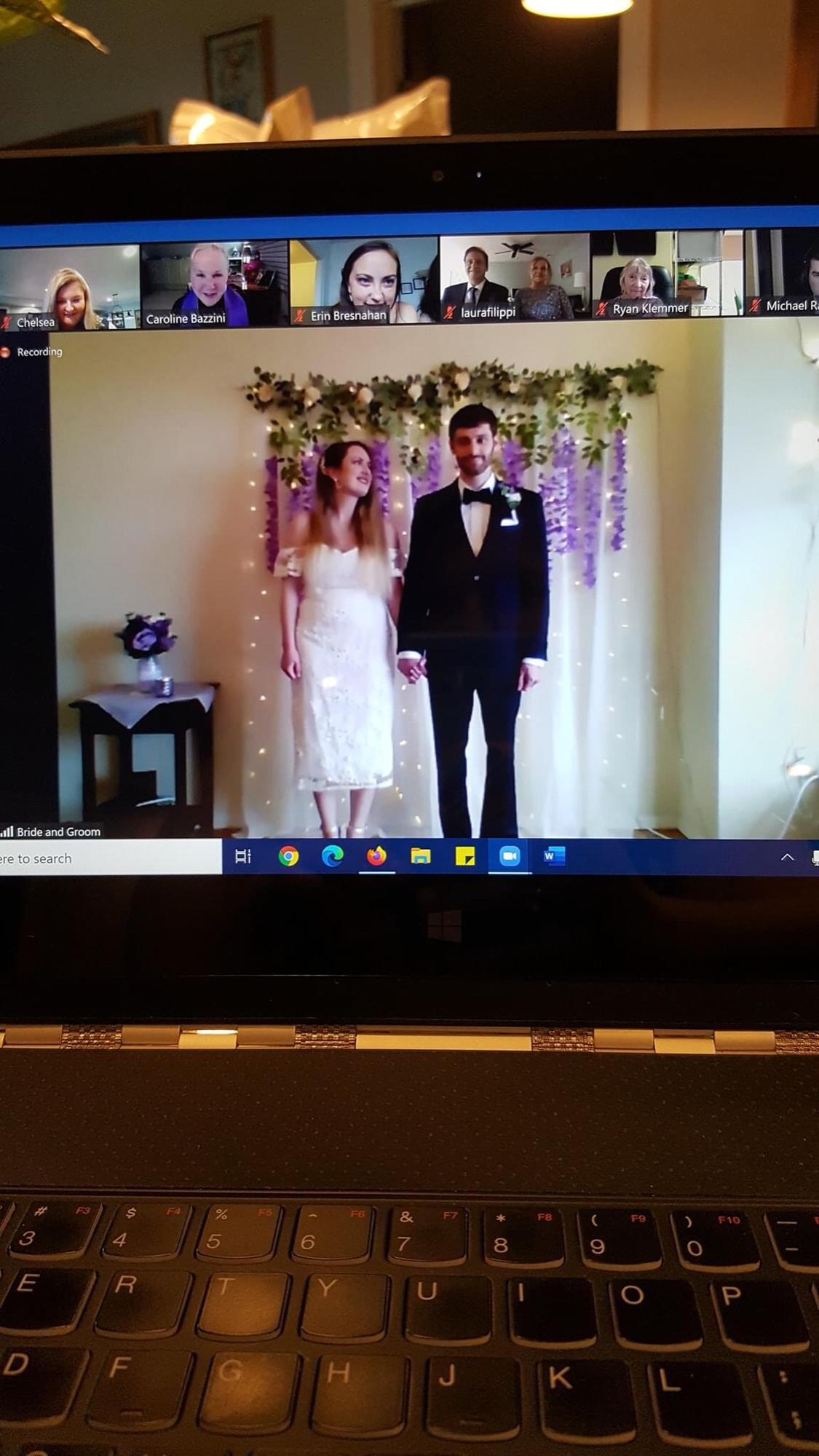 May 29, 2020- Our Zoom wedding day