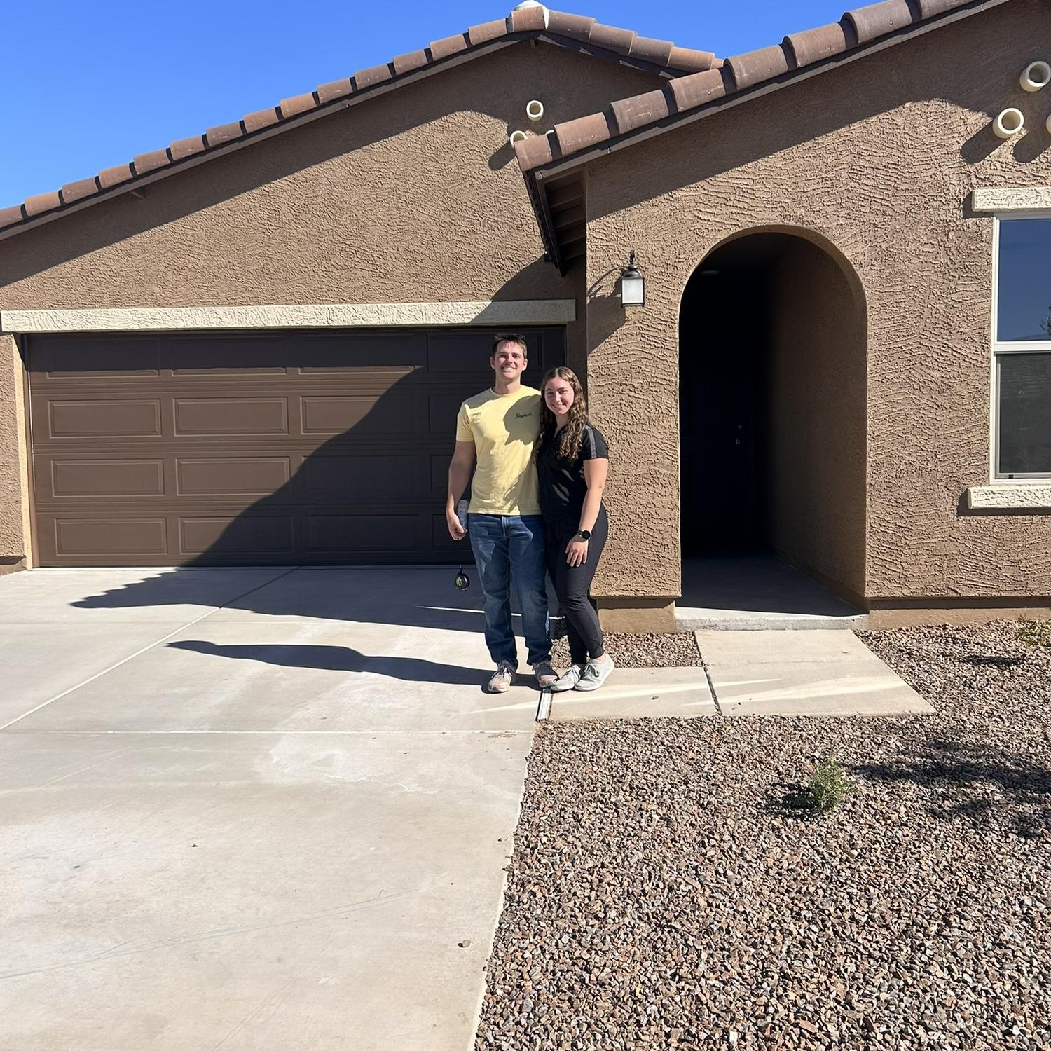 Our first home! We got to watch this be built from the ground up over the course of 8 months