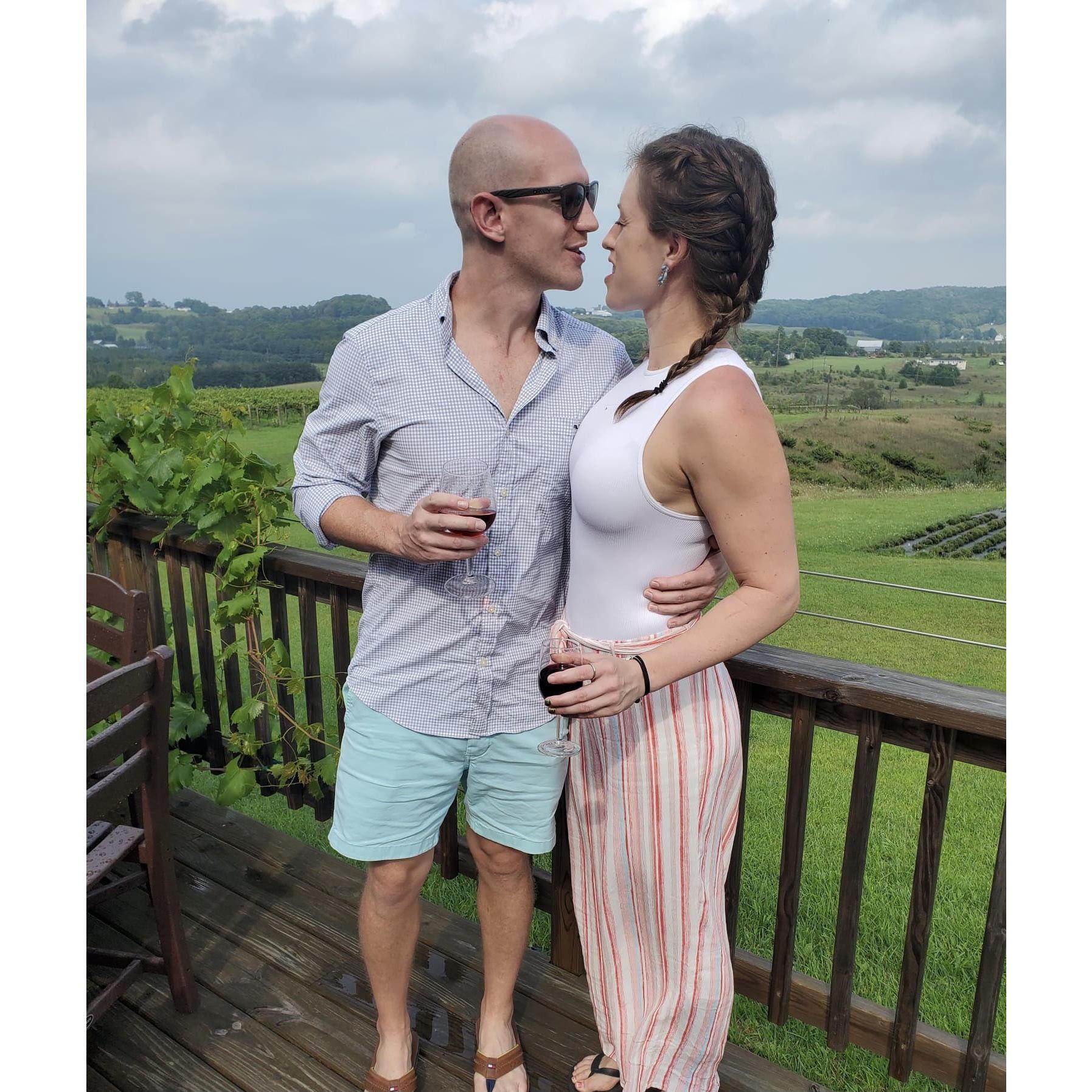 Michigan wine and a handsome Michigan man