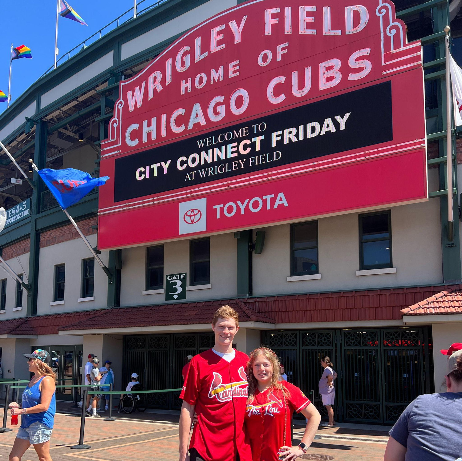 A trip to Wrigley with Remi's family for her 25th birthday!